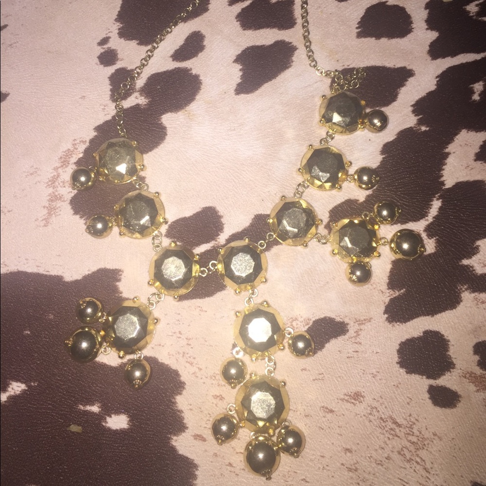 Gold bubble necklace